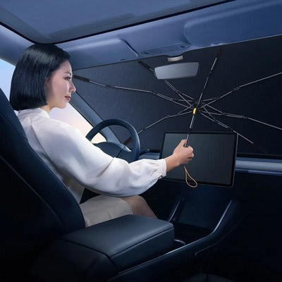 Retractable Car Windscreen Sun Shade - AutoGuard