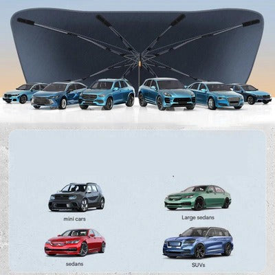 Retractable Car Windscreen Sun Shade - AutoGuard