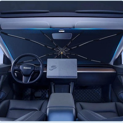 Retractable Car Windscreen Sun Shade - AutoGuard