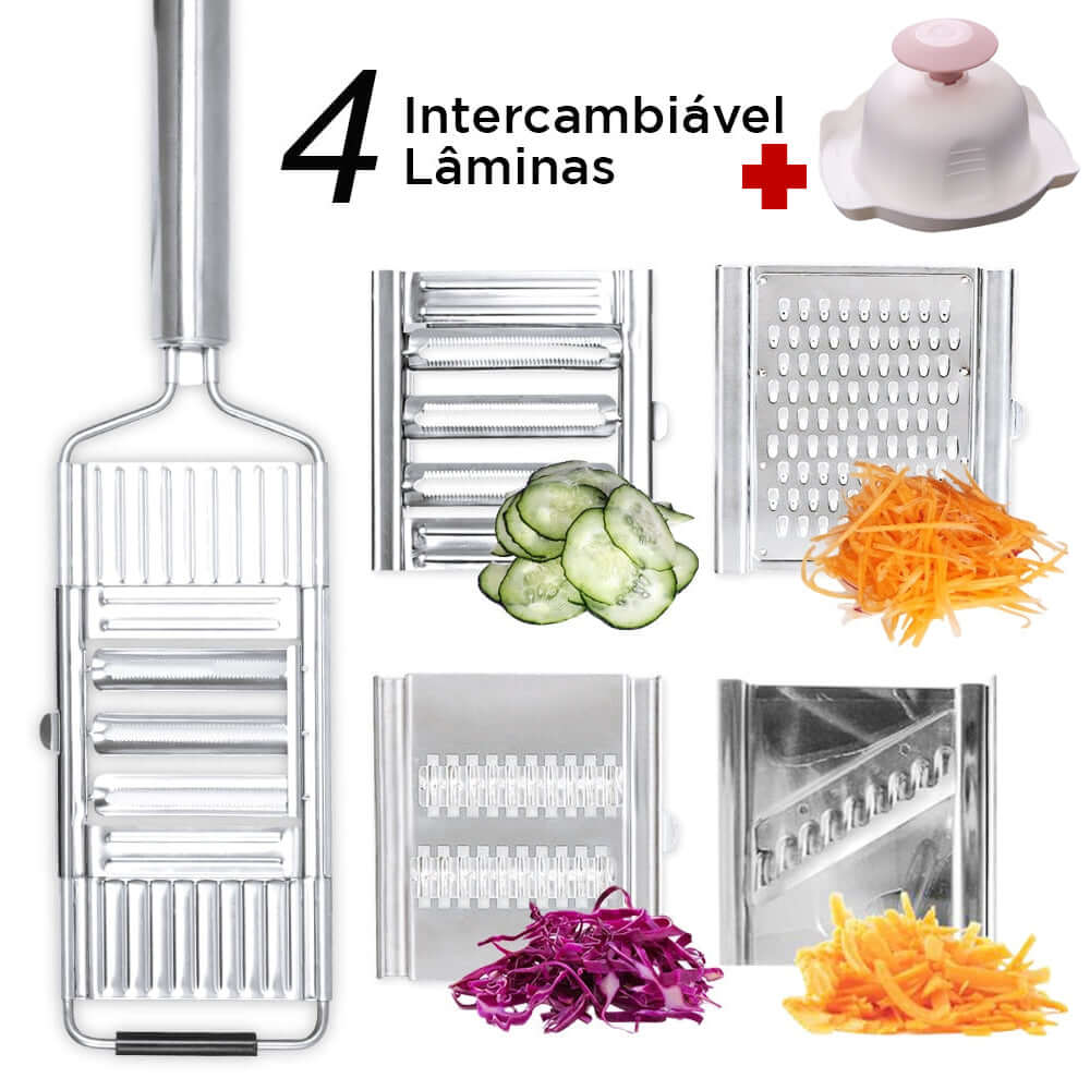 Professional Multi-Purpose Vegetable Grater with 4 Blades