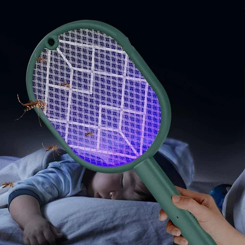 Electric Mosquito Killer Racket with UV LED