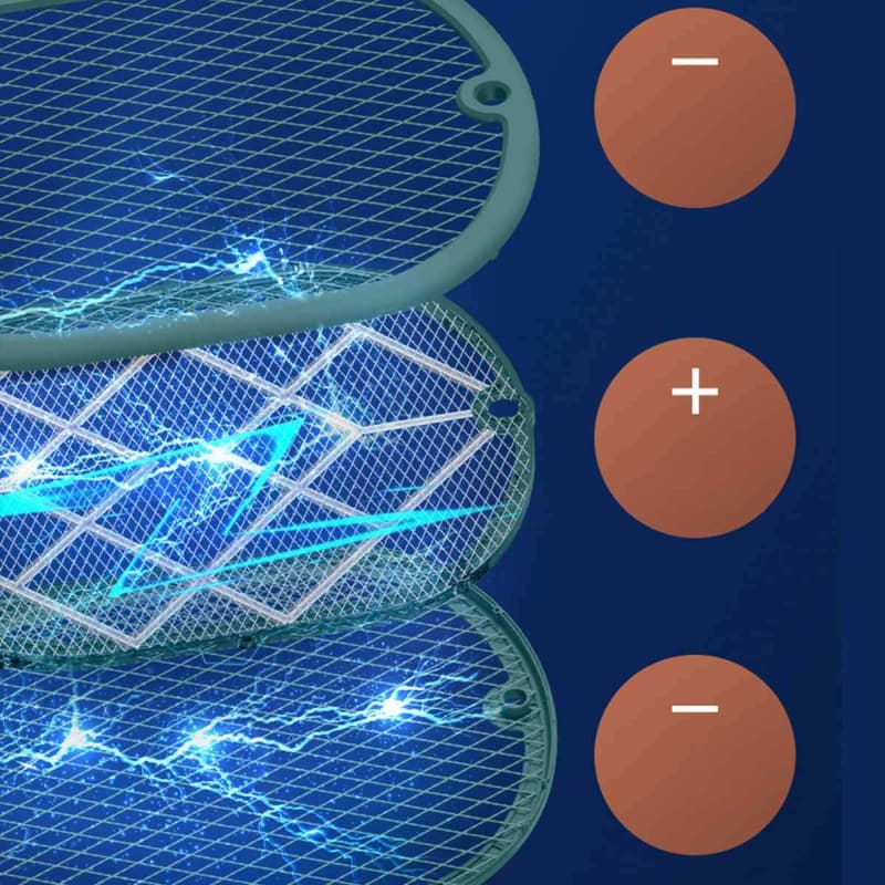 Electric Mosquito Killer Racket with UV LED