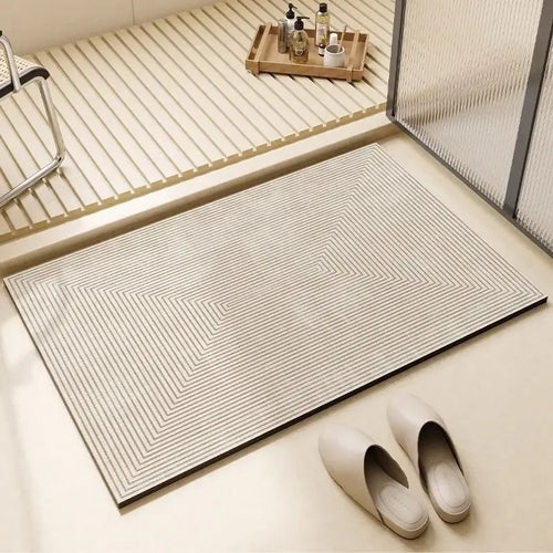 Rectangular Quick-Drying Anti-slip Bathroom Mat