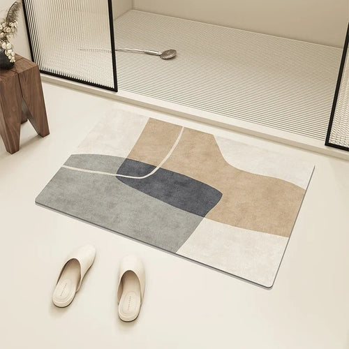 Rectangular Quick-Drying Anti-slip Bathroom Mat