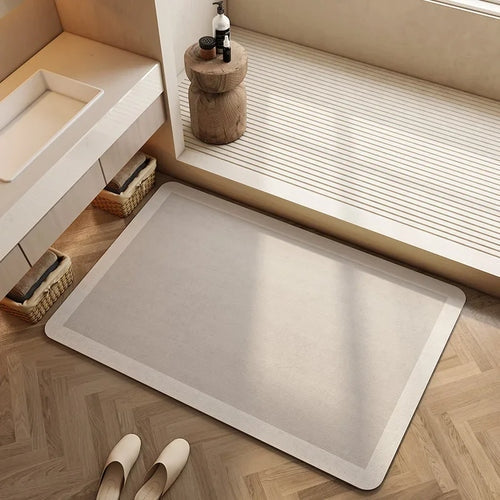 Rectangular Quick-Drying Anti-slip Bathroom Mat