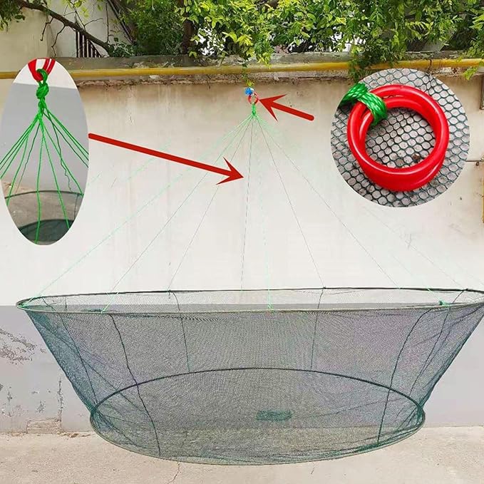 Fishing Net with Bait Bags to Attract Fish