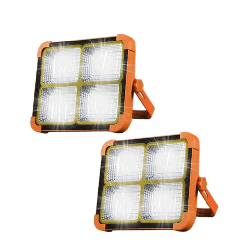 Waterproof Solar LED Floodlight with Built-In Power Bank