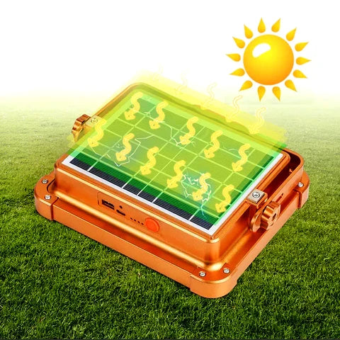 Waterproof Solar LED Floodlight with Built-In Power Bank