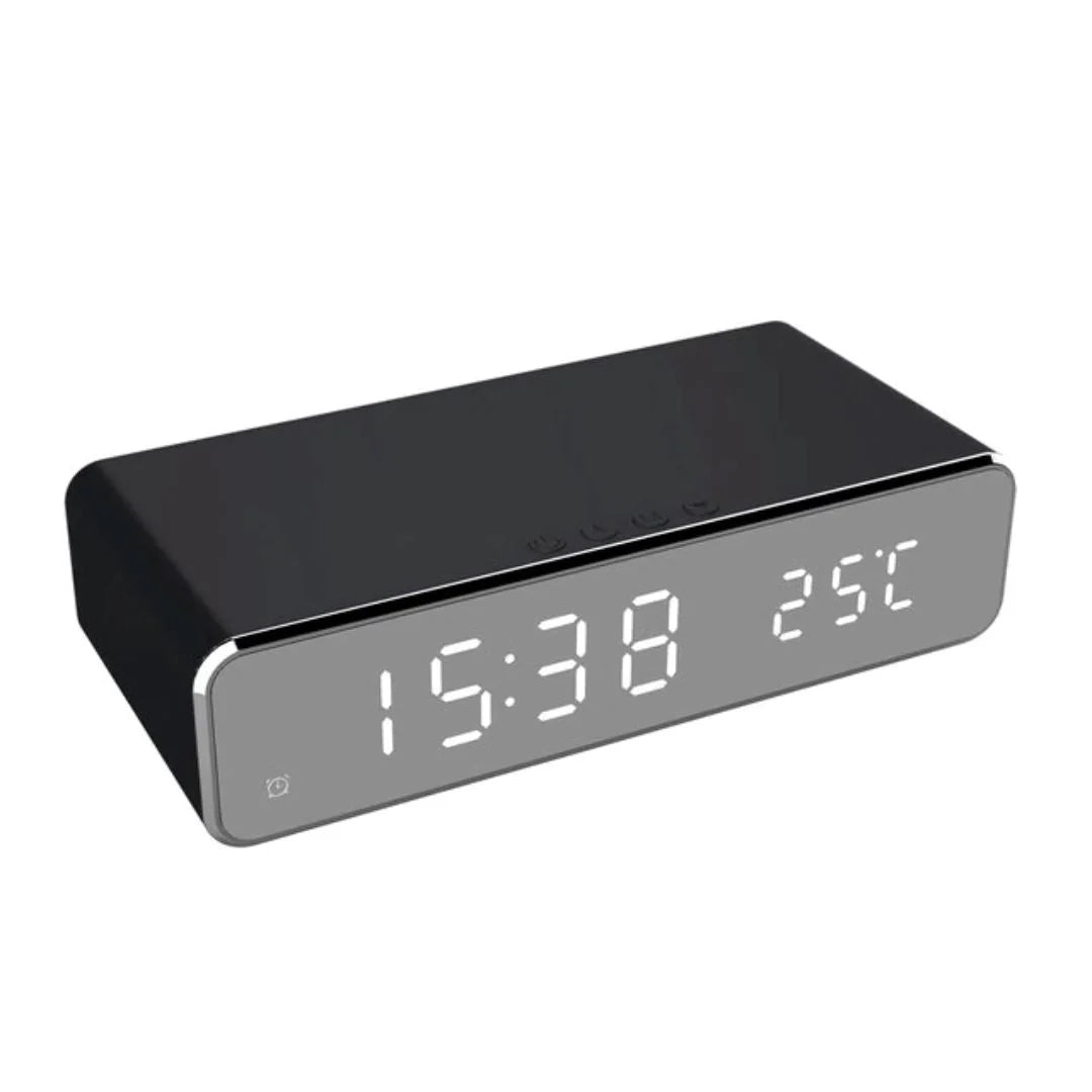 Digital Clock With Wireless Charger - TechCharge