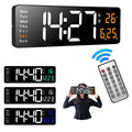 Digital Wall Clock with Remote Control and Alarm