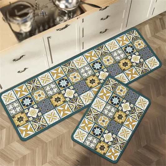  Retro Style Kitchen Mat