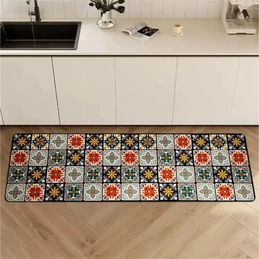  Retro Style Kitchen Mat