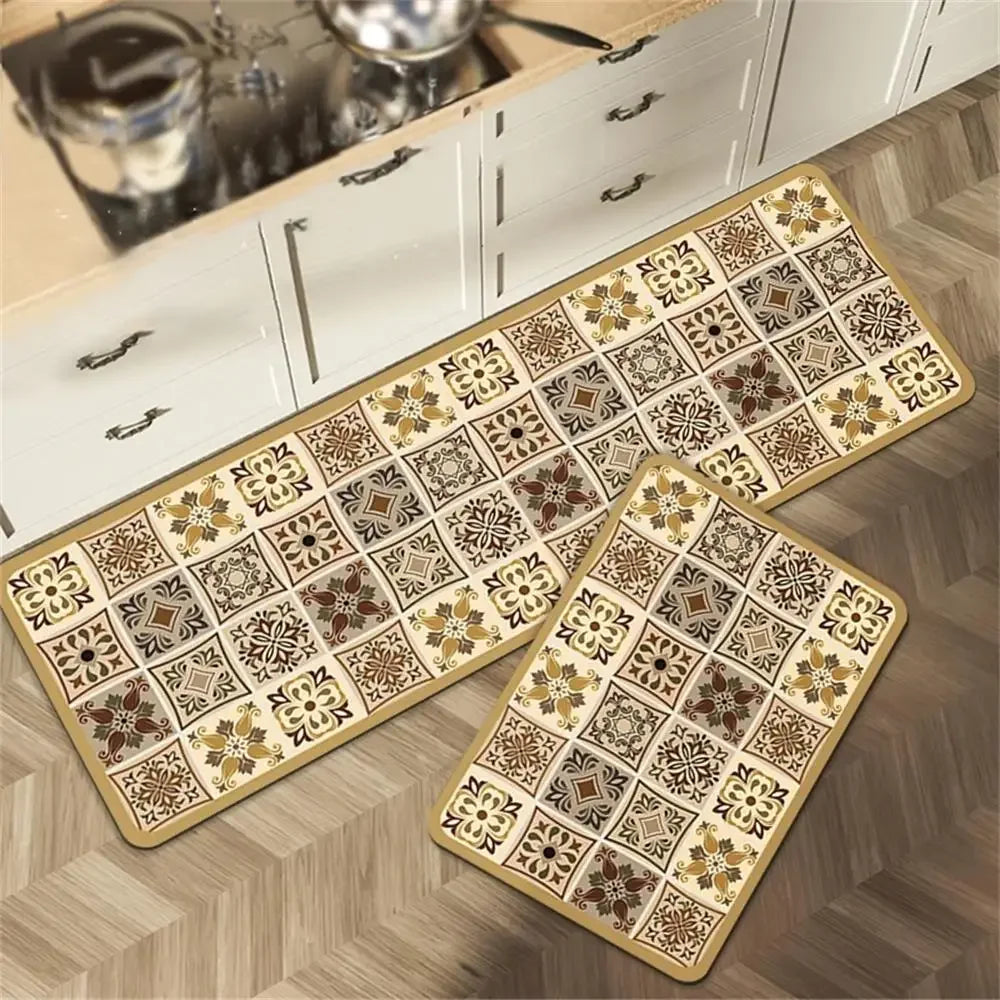 Retro Style Kitchen Mat