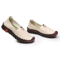 Leather Orthopaedic Flat Shoe with Non-Slip Sole