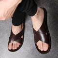 Men's Leather Non-Slip Sandals - UrbanStep