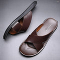 Men's Leather Non-Slip Sandals - UrbanStep
