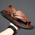 Men's Leather Non-Slip Sandals - UrbanWalk