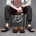 Men's Leather Non-Slip Sandals - UrbanWalk