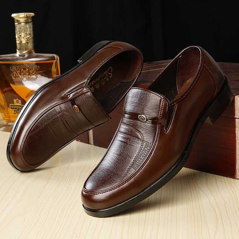 Men's Breathable Leather Formal Shoes - EliteBreath