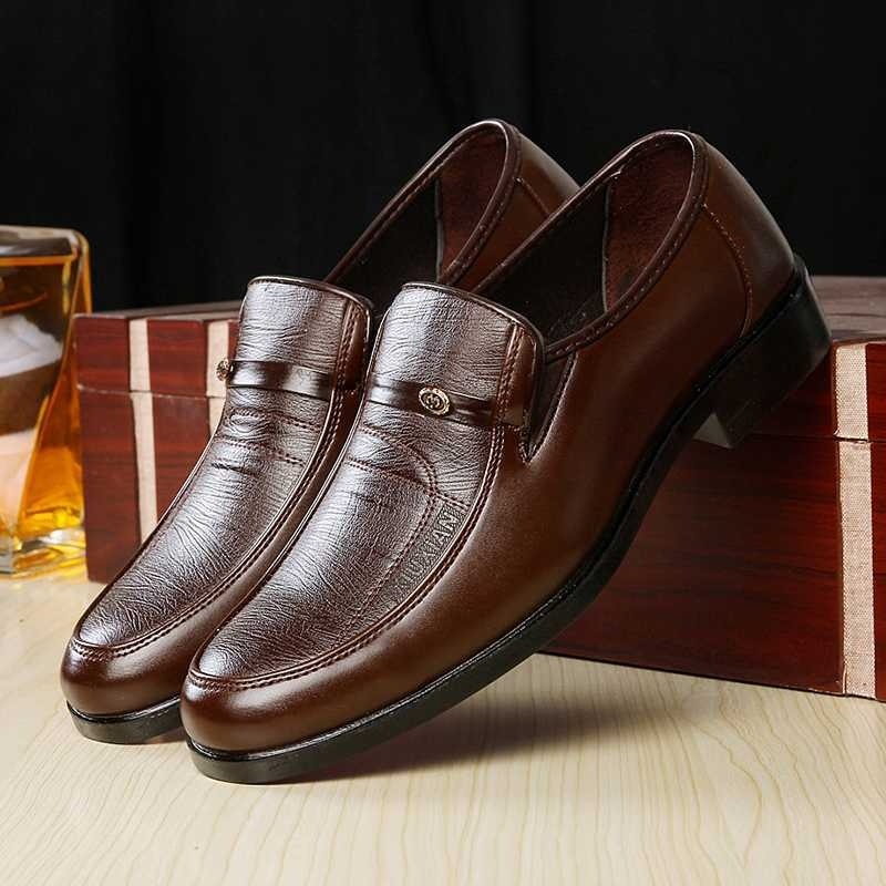 Men's Breathable Leather Formal Shoes - EliteBreath