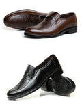 Men's Breathable Leather Formal Shoes - EliteBreath