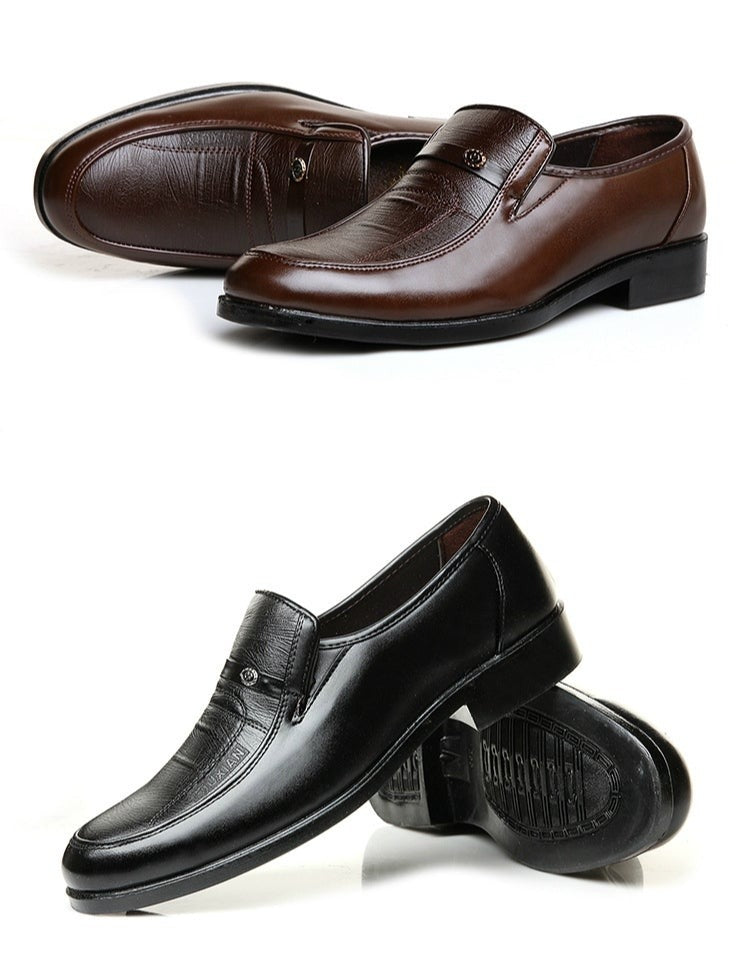 Men's Breathable Leather Formal Shoes - EliteBreath