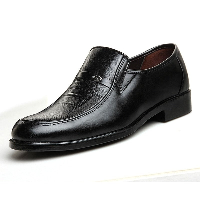 Men's Breathable Leather Formal Shoes - EliteBreath