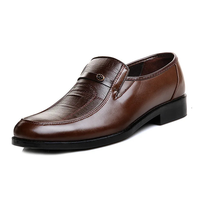 Men's Breathable Leather Formal Shoes - EliteBreath