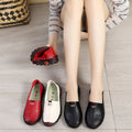 Leather Orthopaedic Flat Shoe with Non-Slip Sole