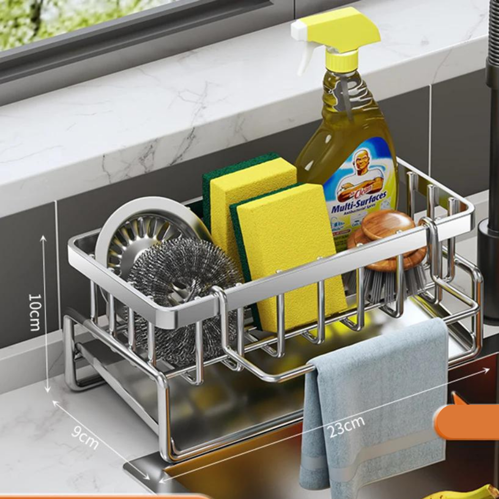 Self-Draining Stainless Steel Sink Organiser