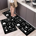 Soft Anti-slip Minimalist Printed Kitchen Mat