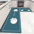 Soft Anti-slip Minimalist Printed Kitchen Mat