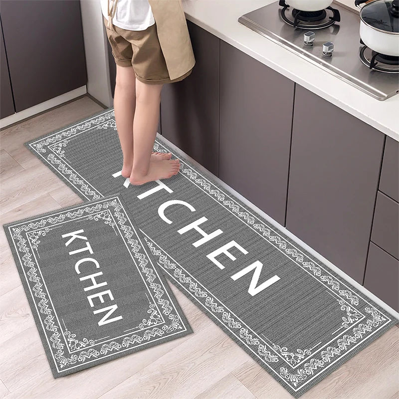 Soft Anti-slip Minimalist Printed Kitchen Mat