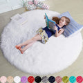 Soft Plush Round Decorative Rug