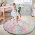 Soft Plush Round Decorative Rug