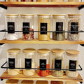 Spice Jar Set with Bamboo Lids