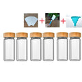 Spice Jar Set with Bamboo Lids