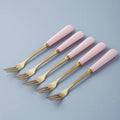 Stainless Steel Cutlery Set with Ceramic Handles