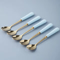 Stainless Steel Cutlery Set with Ceramic Handles