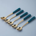 Stainless Steel Cutlery Set with Ceramic Handles