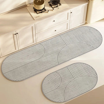 Superabsorbent Anti-slip Diatomite Kitchen Mat