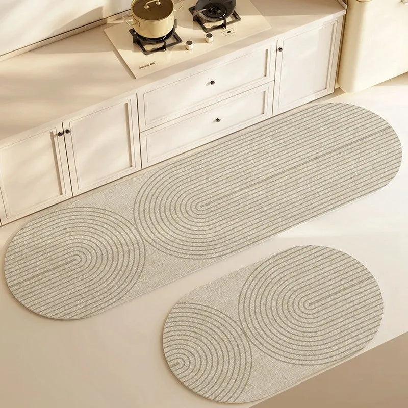 Superabsorbent Anti-slip Diatomite Kitchen Mat