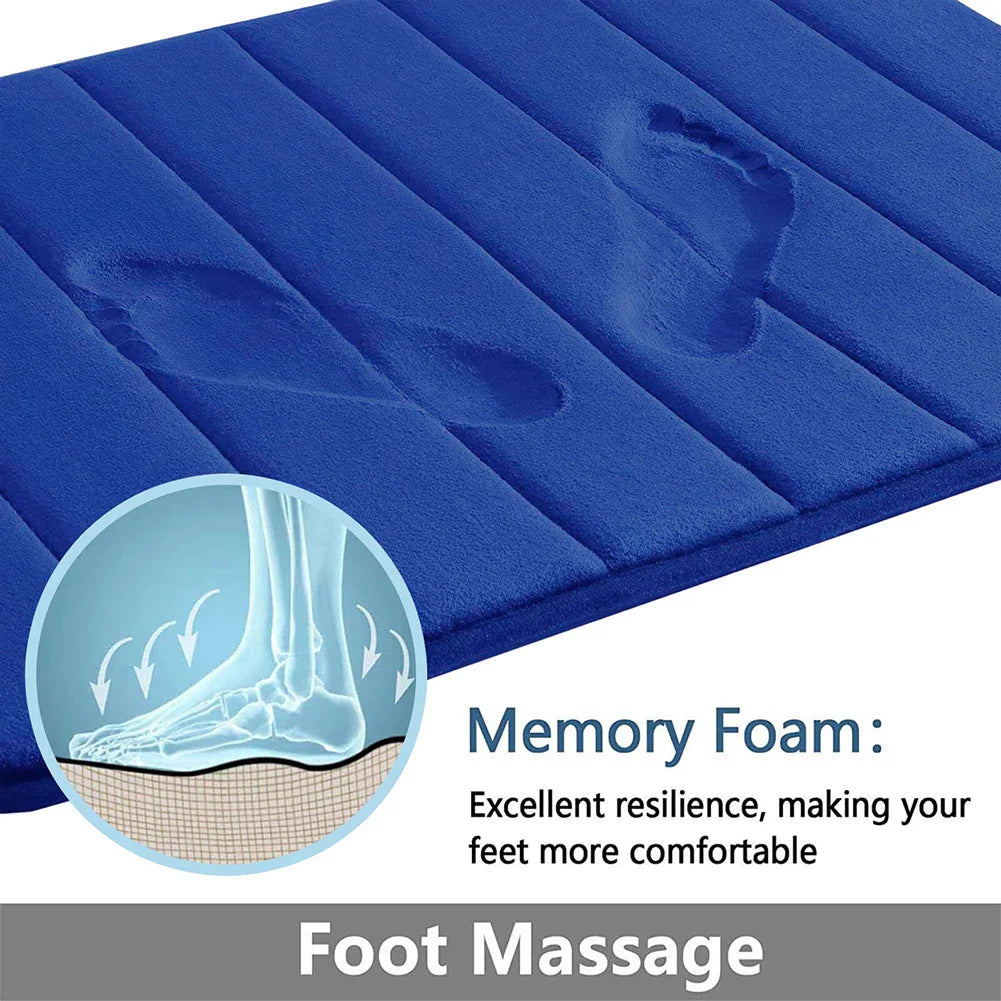 Superabsorbent Anti-slip Memory Foam Bath Mat