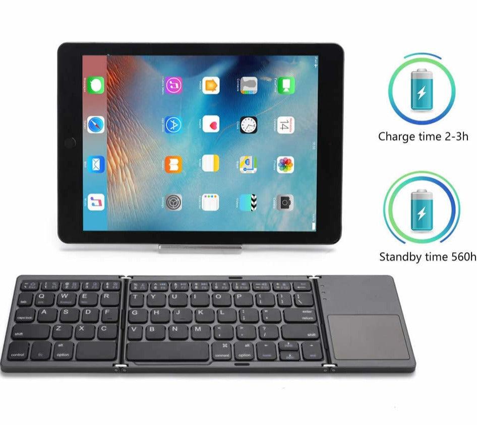 Foldable Rugged Keyboard for Mobile Productivity
