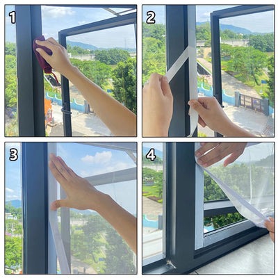 Removable Velcro Window Insect Screen - InsectGuard