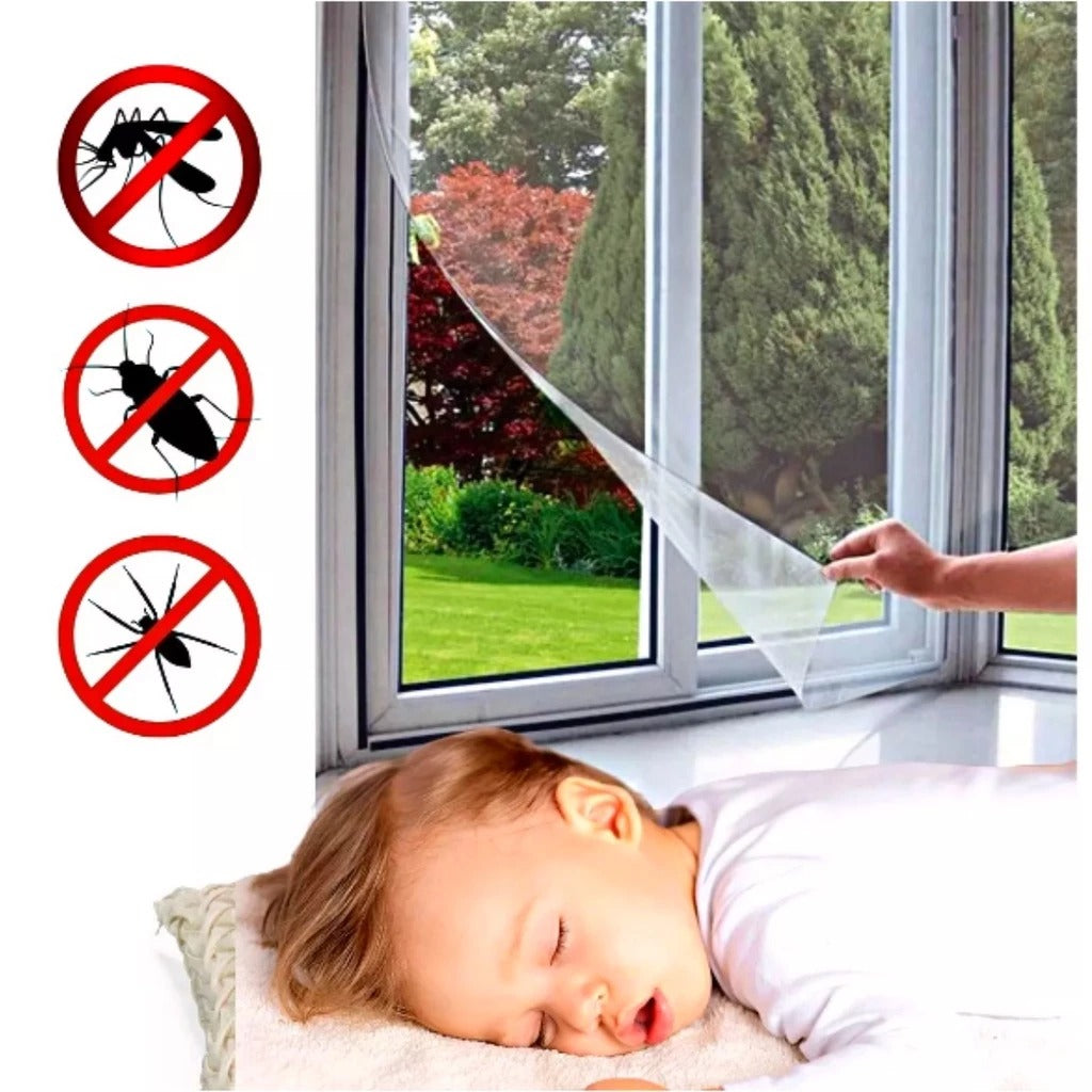 Removable Velcro Window Insect Screen - InsectGuard