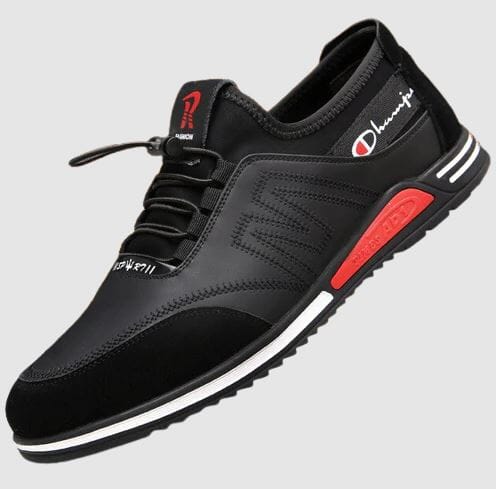 Men's Casual Leather Trainers - UrbanChic