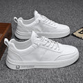 Men's Casual Leather Trainers - UrbanFlex