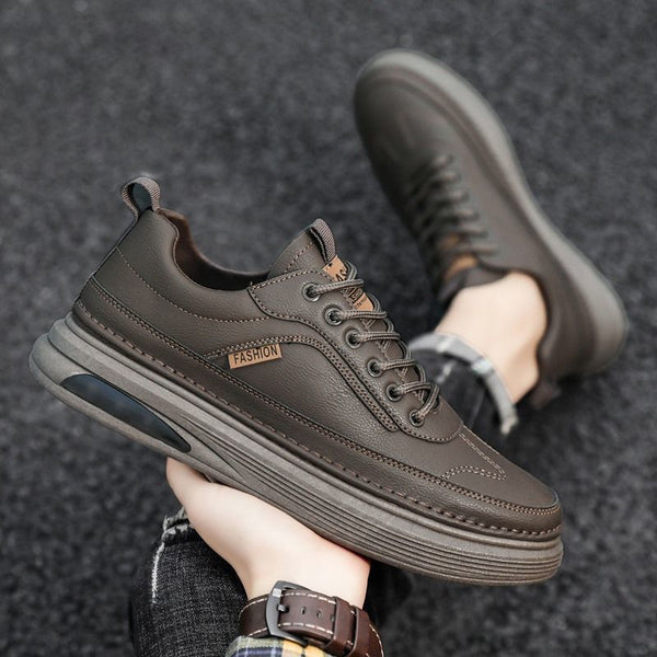 Men's Casual Non-Slip Leather Trainers - UrbanGrip