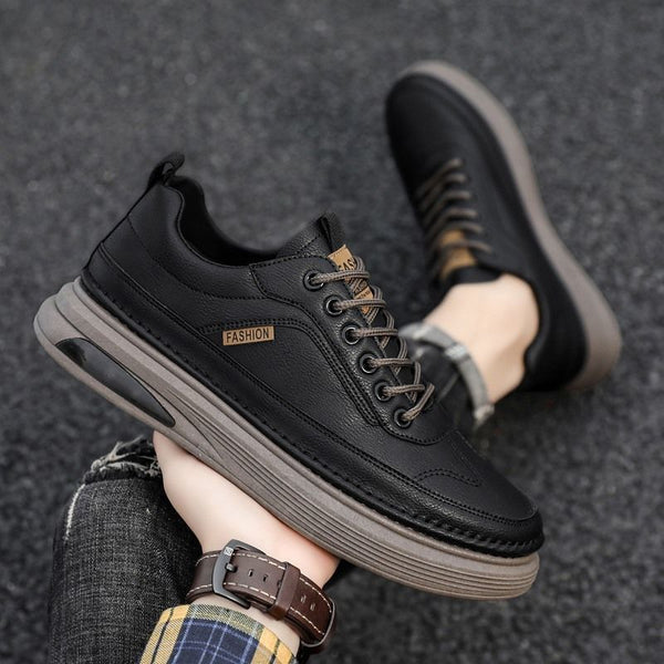 Men's Casual Non-Slip Leather Trainers - UrbanGrip